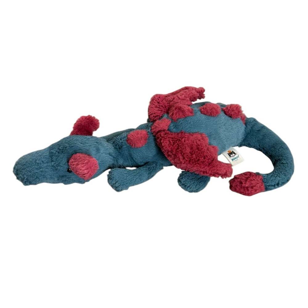 Jellycat Retired Dexter Dragon Blue Clean Plush Little Size 13"